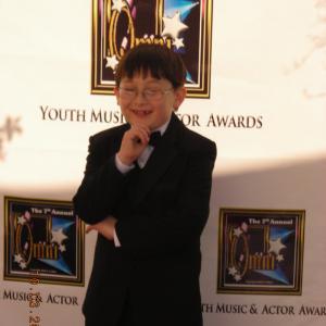 Matthew Jacob Wayne on the Red Carpet at the 2010 OMNI Youth Music  Actor Awards Show in which Matthew was an Award Presenter