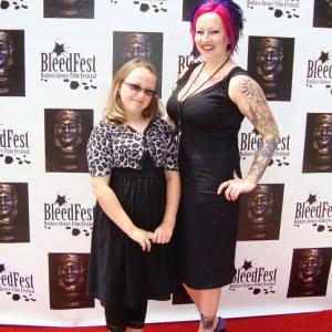 Inkerbella and Kelsey Shoup (Daughter) attend Bleedfest Film Festival June 2011