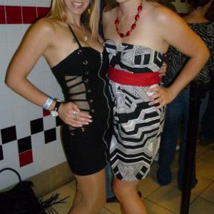 Amy Rene Lafavers and Courtney Sandifer at a screening of JACOB 2011I SplatterFest 2012 Houston TX