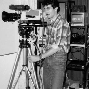 Luis Vitalino Grandón working as Cameraman in the 1980s...