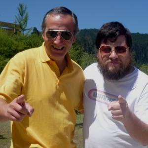 Luis Vitalino Grandón and actor Rodrigo Salinas
