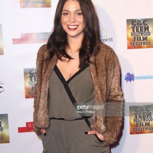 Amanda Lungaro arrives at the CC Teen Hollywood Film Festival 2015 She is the host of the evening