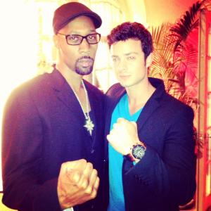 RZA and I on the Red Carpet at a private event in Beverly Hills.