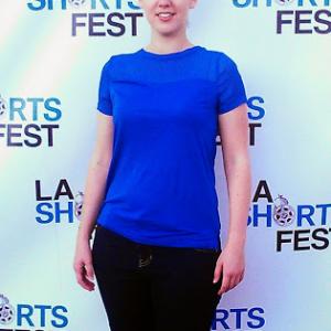 Kalia at the 2014 LA Shorts Fest for the Premiere of her film Silent