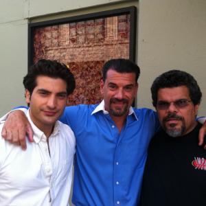 John Bianco, Michael Christoforo, and Luis Guzman- On set