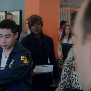 William Ngo and two-time Oscar nominee Viola Davis in How To Get Away With Murder