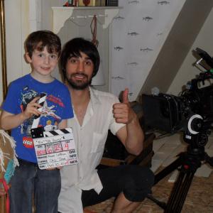 My Toy Horse (short film) - on set with Director Amos Leblanc April 2011