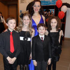 Mary Poppins (Musical, Cambridge, Ontario & Grand Bend, Ontario) with fellow company members Trek Buccino, Hadley Mustakas, Jayme Armstrong, and Avery Kadish. March 2013