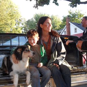 Tylenol (commercial) - on set with Dinah and Lucy the dog September 2010