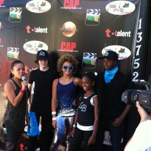 Red Carpet with rapper Lela Brown
