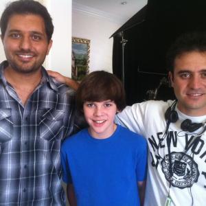 Jay Jay Warren with Danny Simonzad and Shervin Youseffian(writer and director of Crossroad)