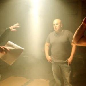 On the set of Sucker Punch with Director Ryan Gould  2009