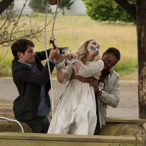 Still of Russell Hornsby David Giuntoli and Maddie Hasson in Grimm Bad Moon Rising 2012