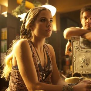 Still of Geoff Stults and Maddie Hasson in The Finder 2012