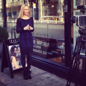 Filming beauty Tips at Inanch London Jan 2014