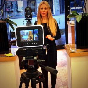 Filming beauty Tips at Inanch London Jan 2014