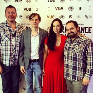 Holly Hinton, Steve Balderson, Joel Sams and Ralph Bogard at the premiere of Occupying Ed.