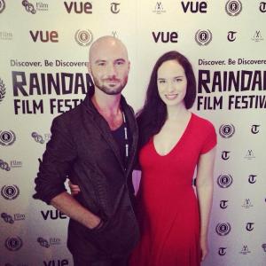 Holly Hinton and Christopher Sams. Occupying Ed premiere. Raindance Film Festival.