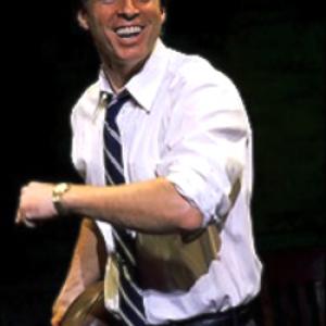 Jack Holmes onstage OffBroadway as Bobby Kennedy in RFK