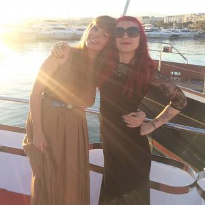 Maria Tanjala and Melanie Light in Cannes 2015