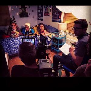 Sholanty on Set for TROLLOWEEN the comedic short film