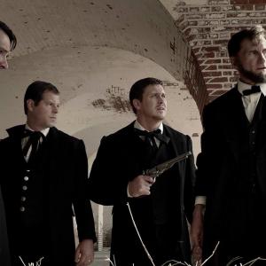 Still of Nathaniel Grauwelman with Phillip Parham Chris Whitley and Bill Oberst Jr in Abraham Lincoln Versus Zombies