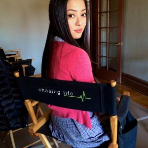 On Set of Chasing Life as Shelby
