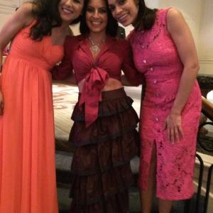 Emily Rios, Lisa Leyva, Rosario Dawson attend the NHMC Awards Gala, Beverly Hills, February 28, 2014