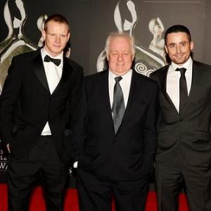 With Jim Sheriden centre and Tom Ward leftat Irish Film  Television awards