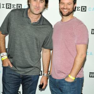 Zack Andrews and Bobby Roe at Wired Cafe for ComicCon
