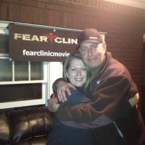 Sheryl and Emanuel Isler (Mani). On the set of Fear Clinic.