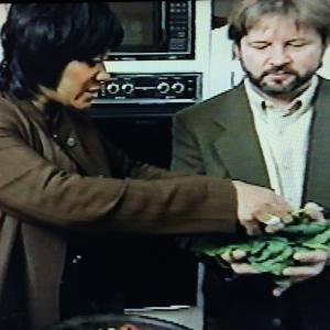 Douglas Wester on set with Patti LaBelle