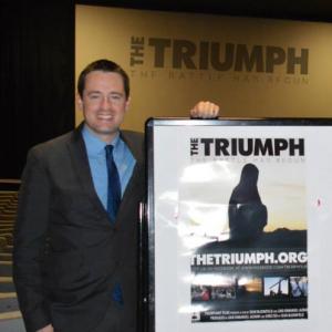 Filmmaker Sean Bloomfield at a screening of The Triumph