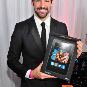 Miguel Angel Munoz poses in the Kindle Fire HD and IMDb Green Room during the 2013 Film Independent Spirit Awards at Santa Monica Beach on February 23 2013 in Santa Monica California