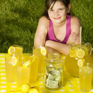 Stock photography session lemonade stand