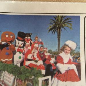 Santa's arrival 2015. Mayor Wayne Powell, Santa, Rosanna and Santa's friends at MB Santa's Arrival Parade.