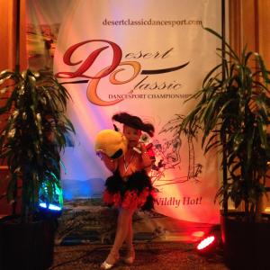 2014 Ballroom Dance Championship Desert Classic Rosanna won Chicken Price over 100 kidsand she won lots of first place medals Costume custom designed and made by Oxana Foss