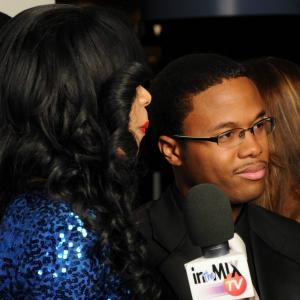 Jarrod Knowles with IntheMix TV at Red Carpet Premiere for What Lies Beyond The Beginning at AMC 24 Aventura