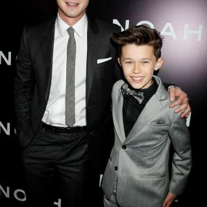 Noah Premiere Red Carpet with Logan Lerman I play young Ham and he plays grown up Ham
