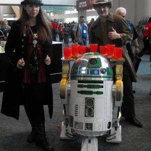 Alex and WTT from The League of Honor with R2-A6 @ Comic-con International 2011.