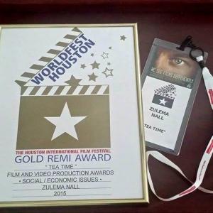GOLD REMI AWARD FOR 