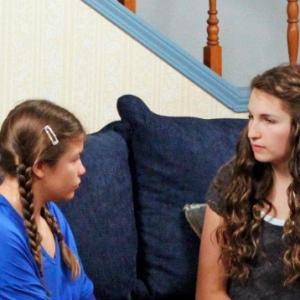 Kate Monger and Ashley Munson in the short drama film Being Yourself