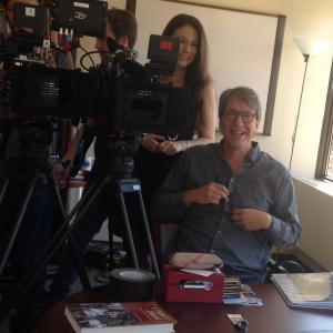 Aimée Ricca and Howard Lukk on-location at SMPTE Headquarters for Moving Images