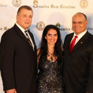 RED CARPET FOR SAMIRA GEM CREATION WITH MAYOR PAUL LEON AND DISTRICT ATTORNEY Carmen Trutanich