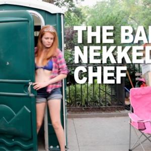 On set with Daily Fiber Films Bare Nekked Chef