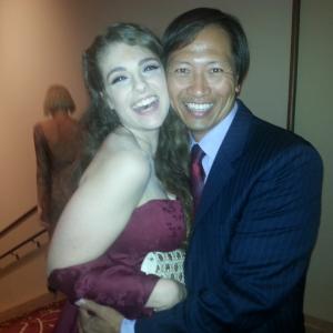 8Days movie premier at The Grove, Los Angeles, 09-09-14. With actress Ariana Brooke.