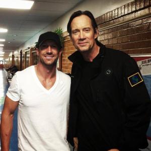 Matthew Reese and Kevin Sorbo One Shot shoot on set Great meeting him
