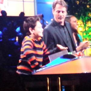 Jeff Foxworhty on set of Are You Smarter Thank A 5th Grader