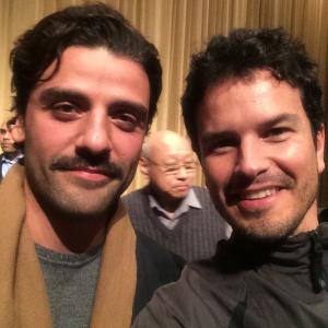 Mario Corona and Oscar Isaac attending an event of A Most Violent Year