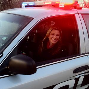 On Location: SHINY THINGS Florence, CO - Renée Berberian in Police Prop Vehicle